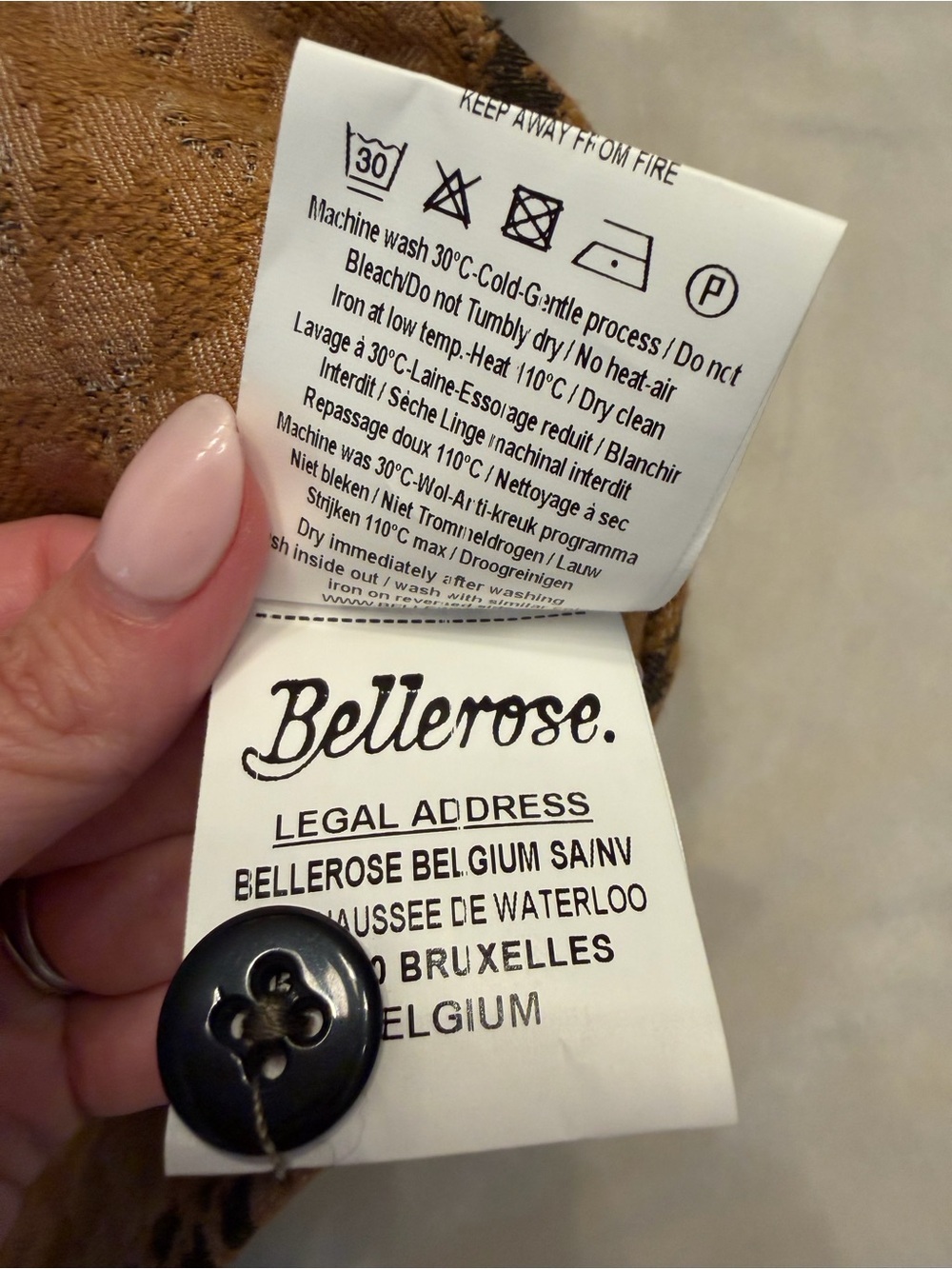 EUC! Bellerose Leopard Jacquard Oversized Jacket, sz 6 US (see chart) - Picture 4 of 14